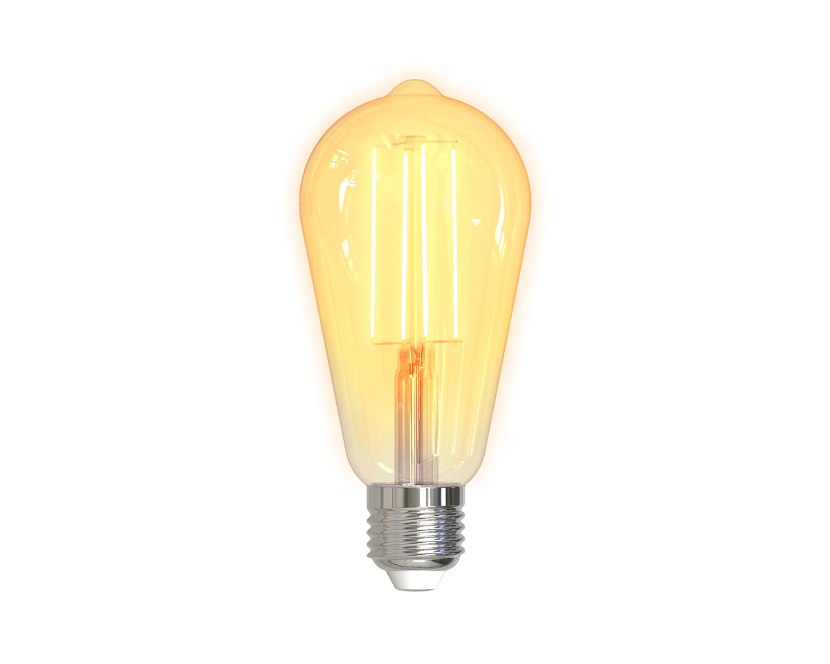 Deltaco Smart Home LED-lampe Filament E27 WiFI 5.5W ST64