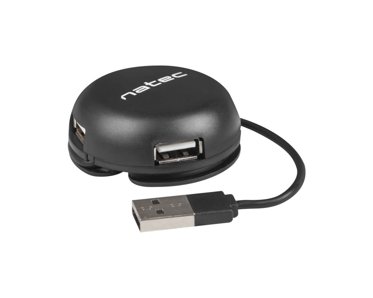 Natec Bumblebee Schwarz 2.0 USB Hub 4-Port NHU-1330