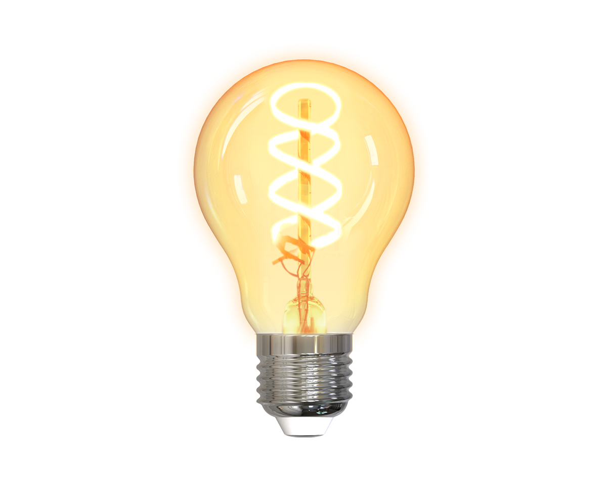 Deltaco Smart Home Spiralförmig LED-Lampe Filament E27 WiFI 5.5W A60 SH-LFE27A60S