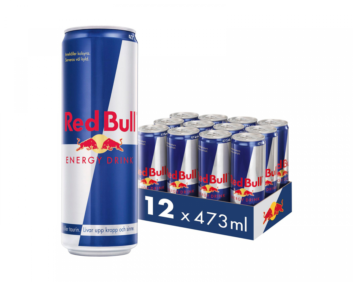 Red Bull 12x Energy Drink, 473 ml, Original 2643-36192