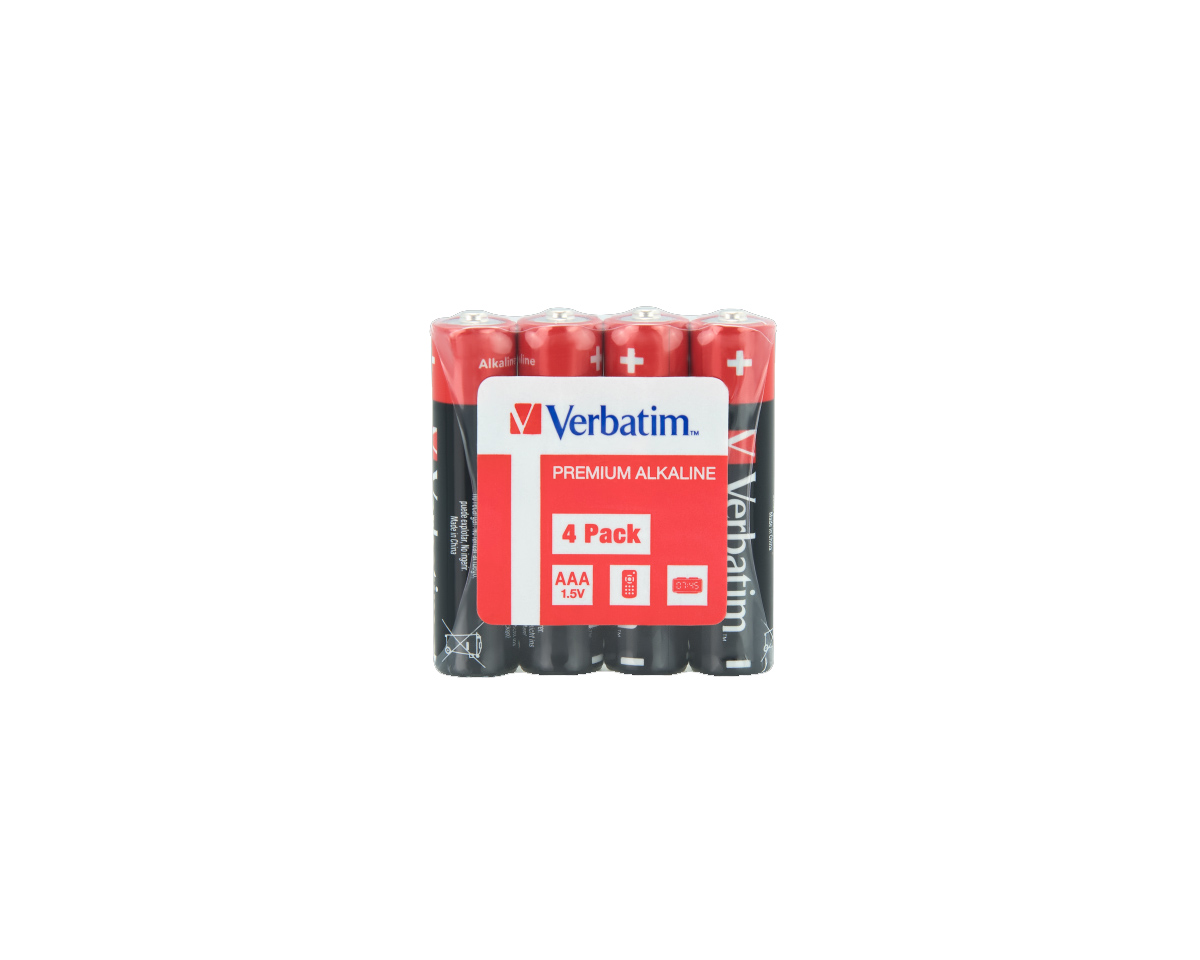 Verbatim AAA Batterien - 4-Stück 49500