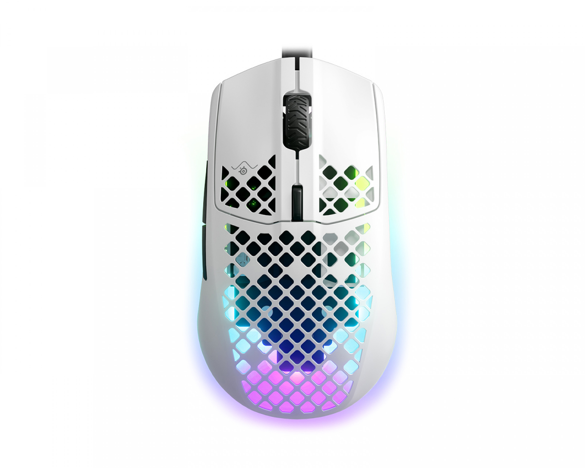 SteelSeries Aerox 3 Gaming-Maus - Snow White 62603