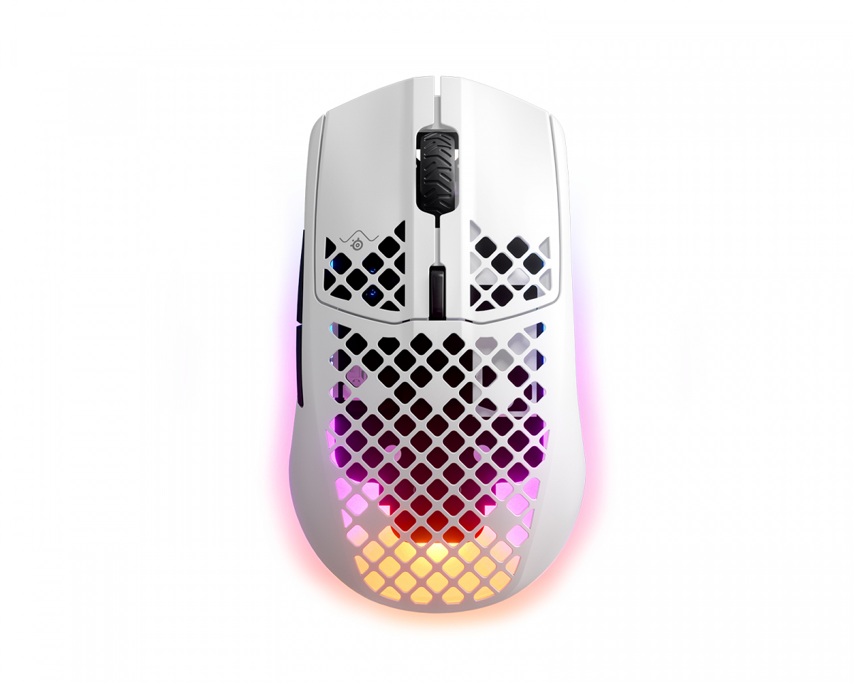 SteelSeries Aerox 3 Kabellos Gaming-Maus - Snow White 62608