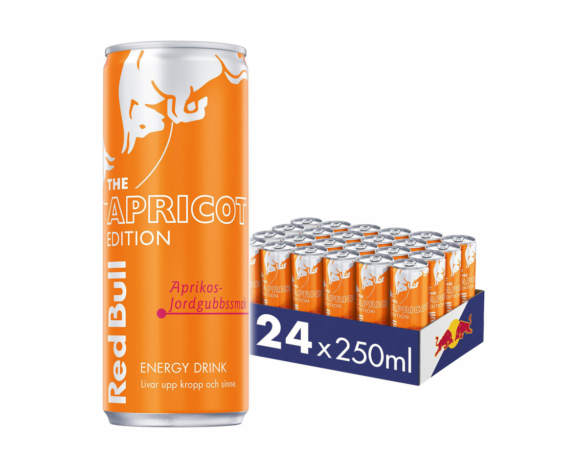 Red Bull 24x Energiegetränk, 250 ml, Apricot Edition 2643-240247