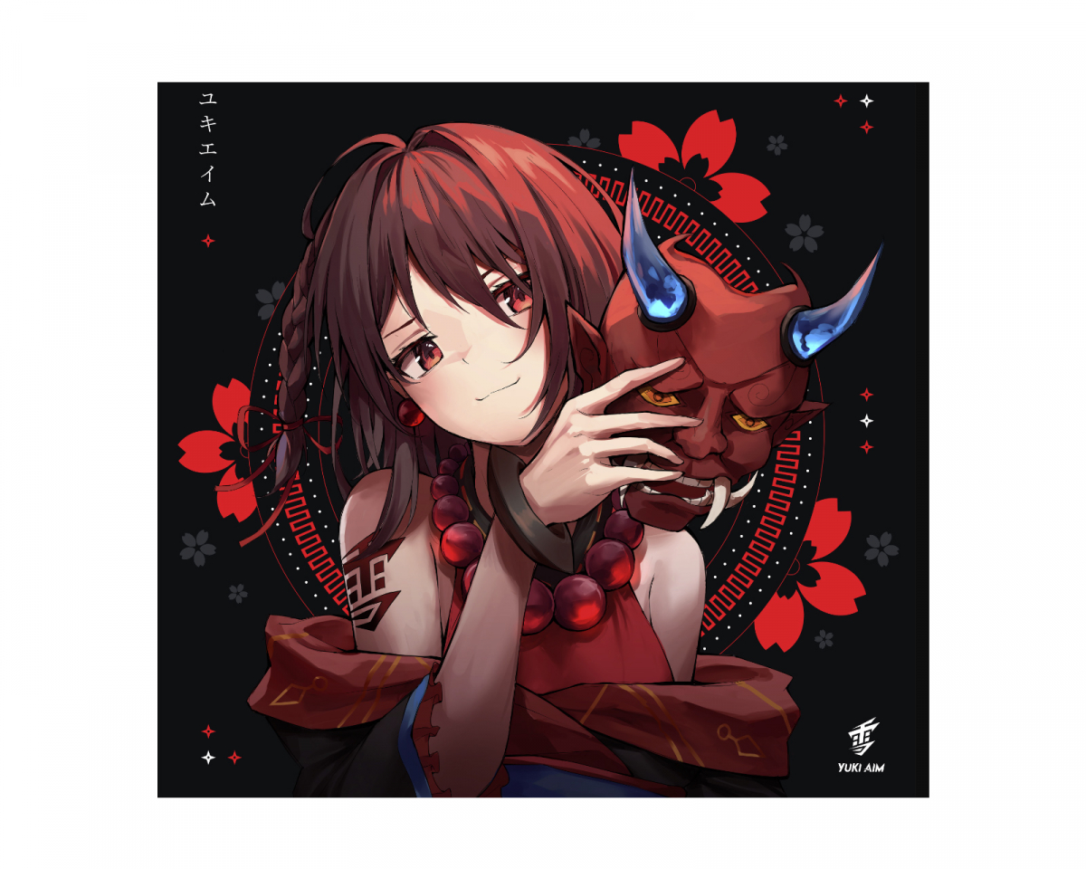 Yuki Aim Yukipad 2022 - Oni Graphic Mauspad - Schwarz - MaxGaming.gg