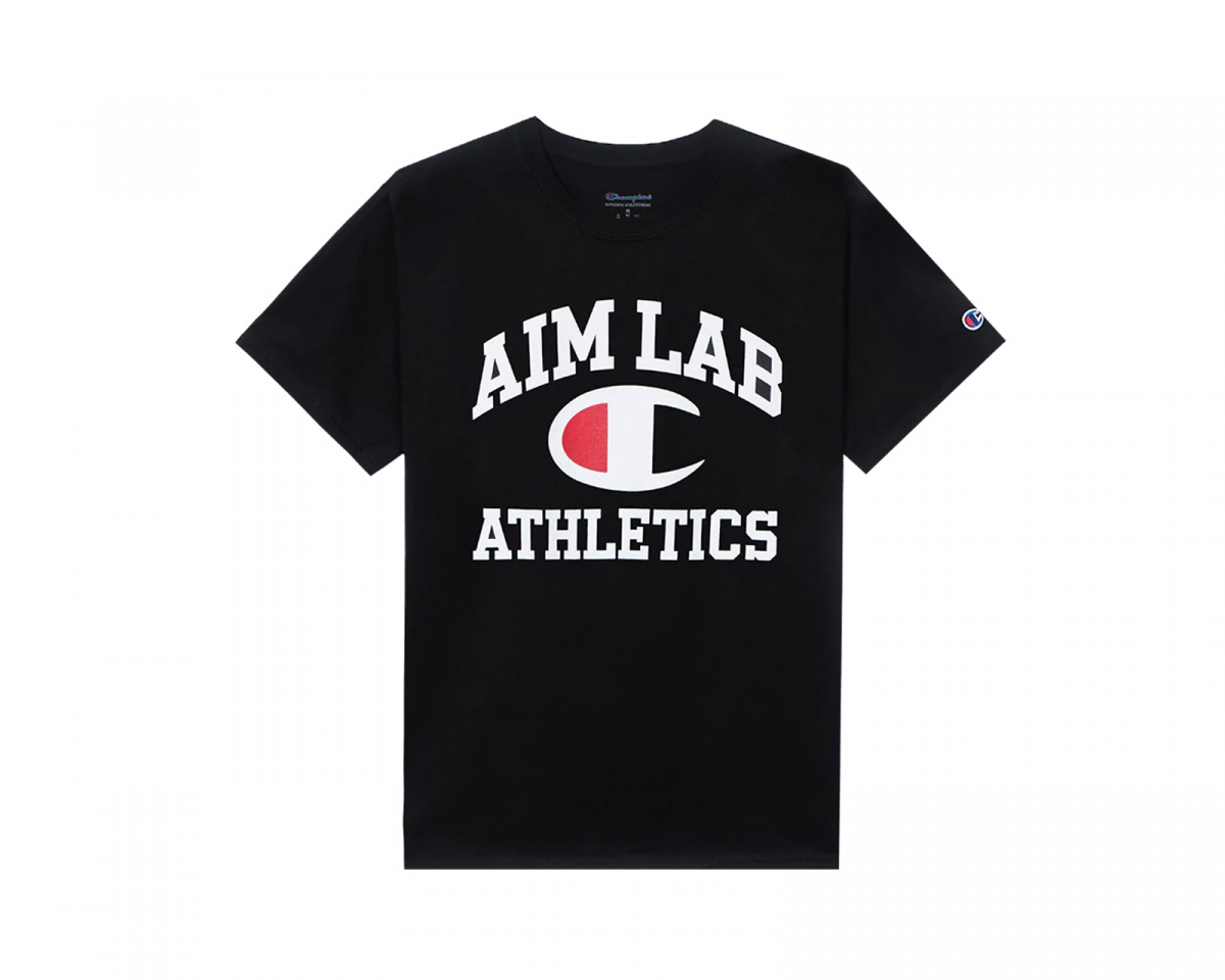 Aim Lab x Champion - Schwarz T-Shirt - Small t-shirt-blk-S