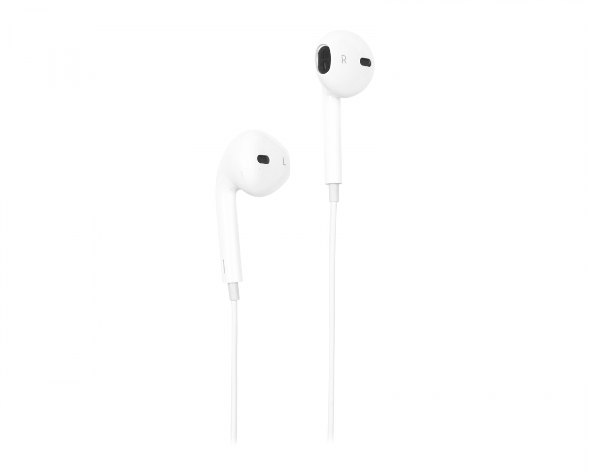 STREETZ In-Ear Kopfhörer, 3 Buttons, USB-C - Weiß HL-W111