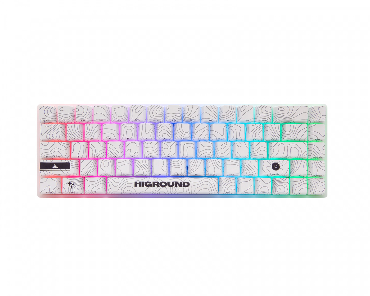 Higround SNOWSTONE Base 65 Hotswap Gaming-Tastatur - ANSI [White Flame]