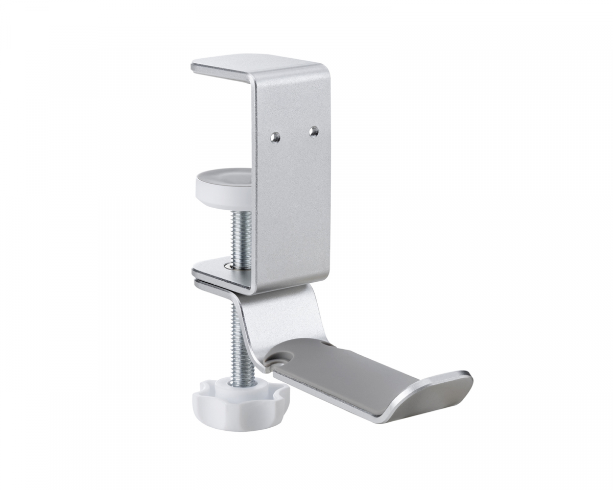 MaxMount Clamp-On Headset Stand - Kopfhöreraufhängung - Silber