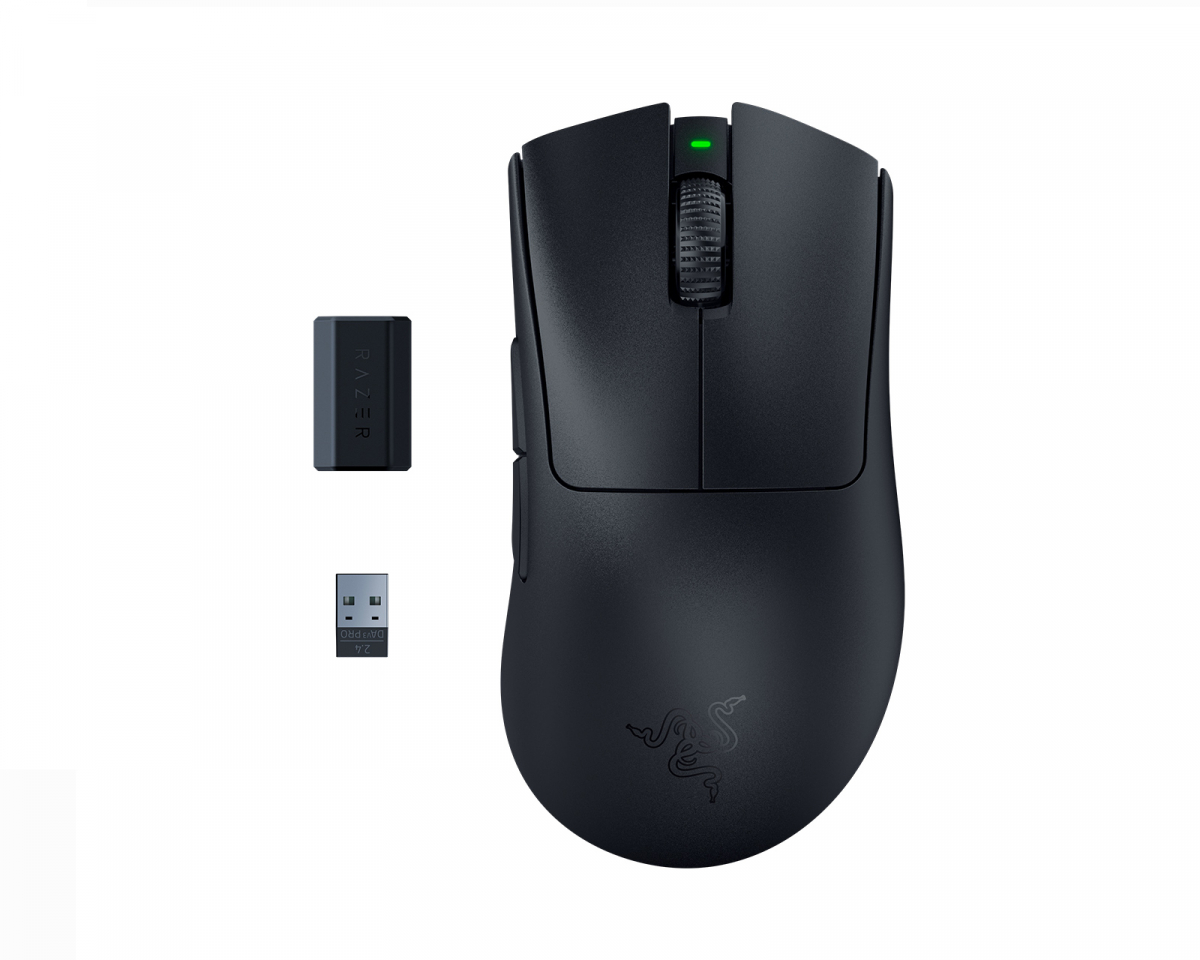 Razer DeathAdder V3 Pro + HyperPolling Wireless Dongle - Schwarz 