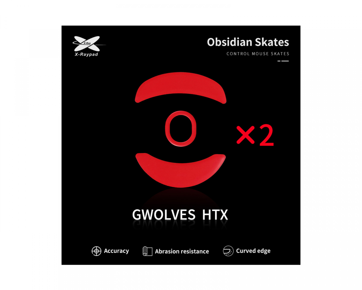 X-raypad Obsidian Mouse Skates für G-Wolves HTX 4K/HTX ACE 