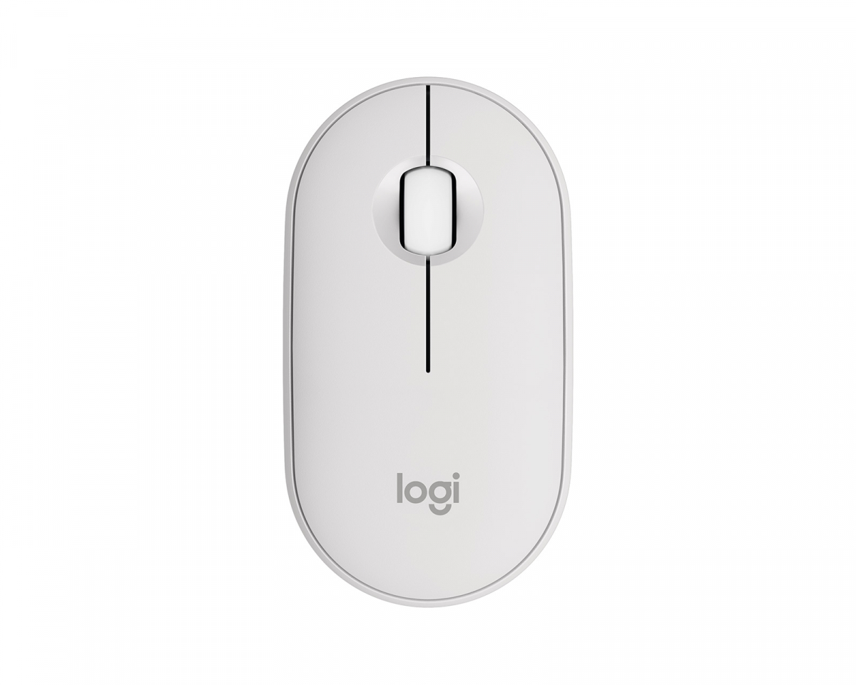 Logitech Pebble M350s Kabellose Maus - Tonal White