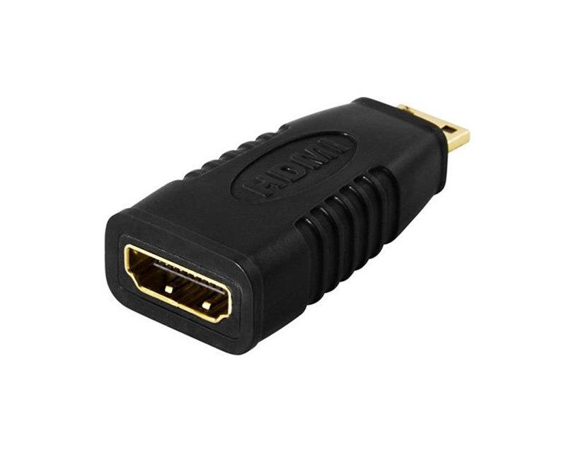 Deltaco HDMI Adapter - Mini HDMI (Stecker) zu HDMI (Buchse) HDMI-18