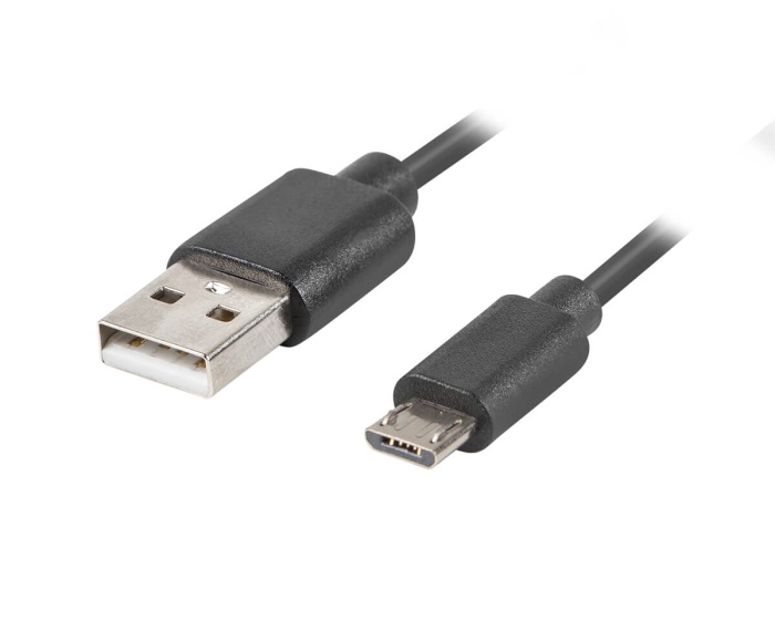 Lanberg USB 2.0 Kabel MICRO-B-B > USB 1 Meter QC 3.0 Schwarz