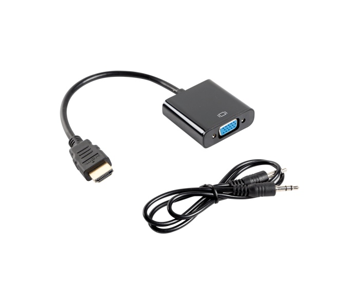 Lanberg HDMI-A auf VGA + Audio Kabel - 20 cm