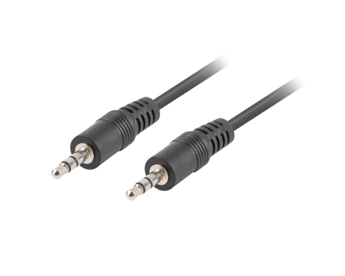 Lanberg Audiokabel 3,5mm 3Pin (Stecker) - 2 Meter Schwarz