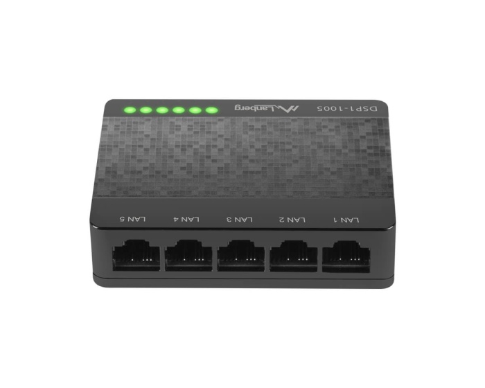 Lanberg DSP1-1005 Switch 5-port 100/1000mbps