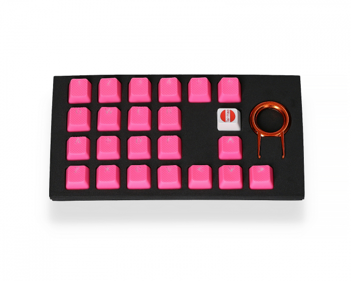Tai-Hao 22-Key Gummi Double-shot Keycap-set - Rosa