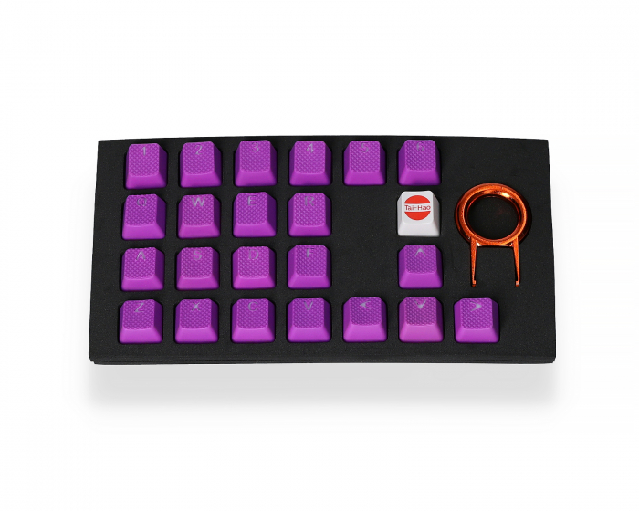 Tai-Hao 22-Key Gummi Double-shot Keycap-set - Lila