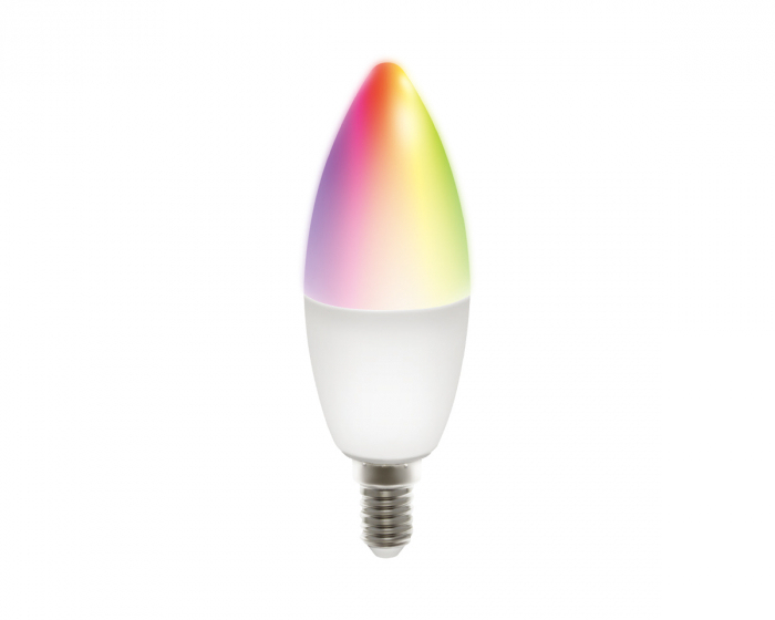 Deltaco Smart Home RGB LED-Lampe E14 WiFI 5W, Dimmbar
