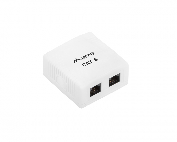 Lanberg UTP Netzwerksteckdosen 2X RJ4 Cat6