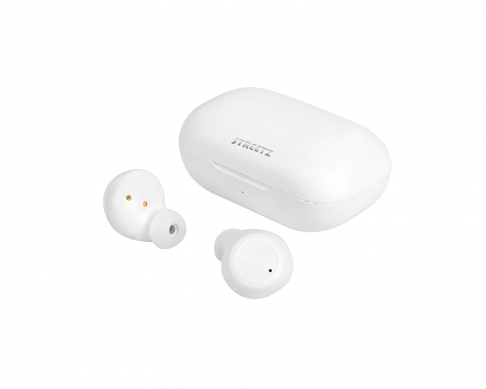 STREETZ Kabellose In-Ear Kopfhörer mit Ladekoffer, TWS - Weiß