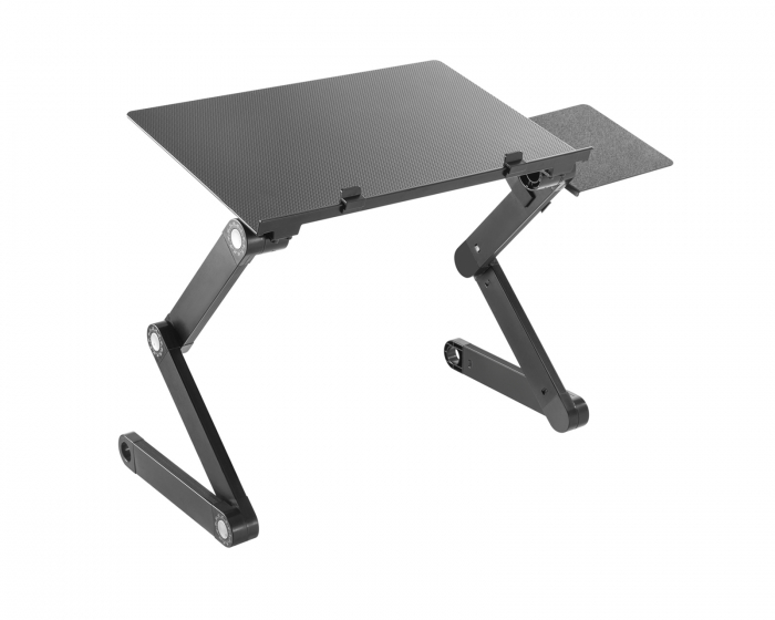 MaxMount Höhenverstellbarer Laptop-Schreibtisch mit Seitlicher Mousepad-Montage
