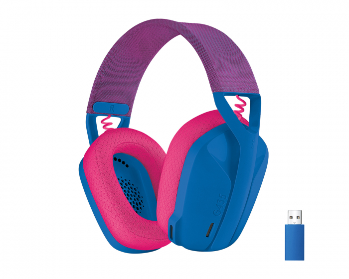 Logitech G435 Lightspeed Wireless Gaming-Headset - Blau