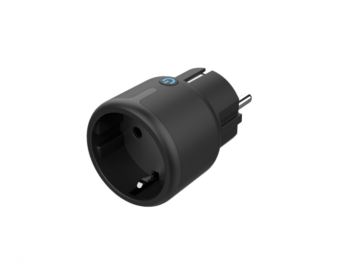 Deltaco Smart Home Mini Smart Plug - WiFi, Timer - Schwarz