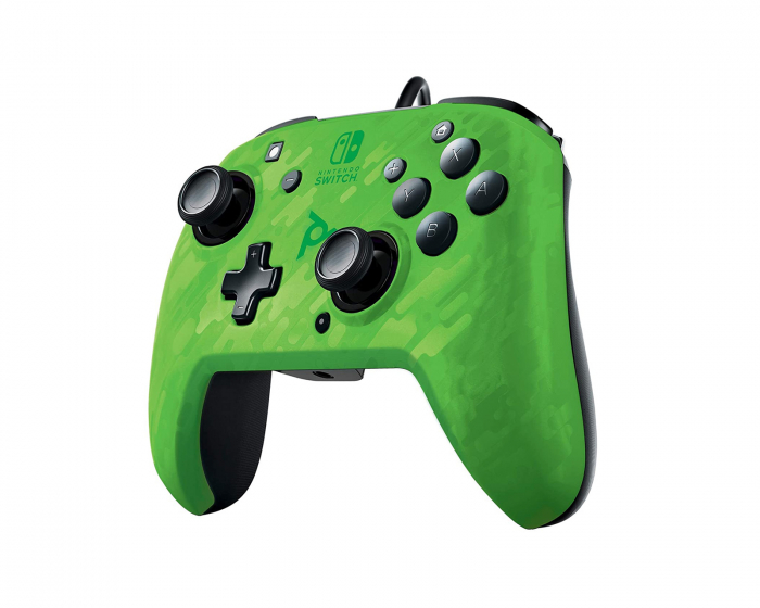 PDP Face Off Deluxe+ Audio Nintendo Switch Controller - Grün Camo