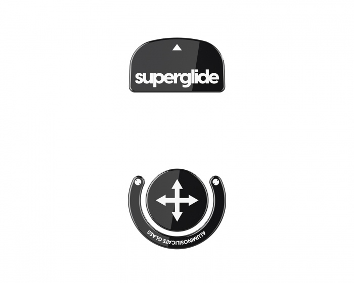 Superglide Glass Skates für Logitech G Pro X Superlight - Schwarz