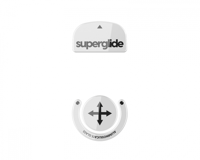 Superglide Glass Skates für Logitech G Pro X Superlight - Weiß