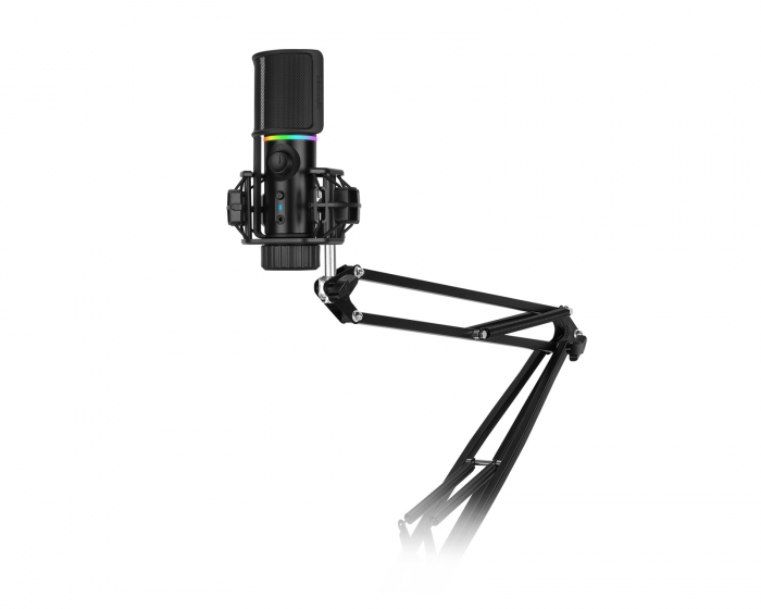 Streamplify MIC - RGB Microphone incl. Mic-arm - Schwarz