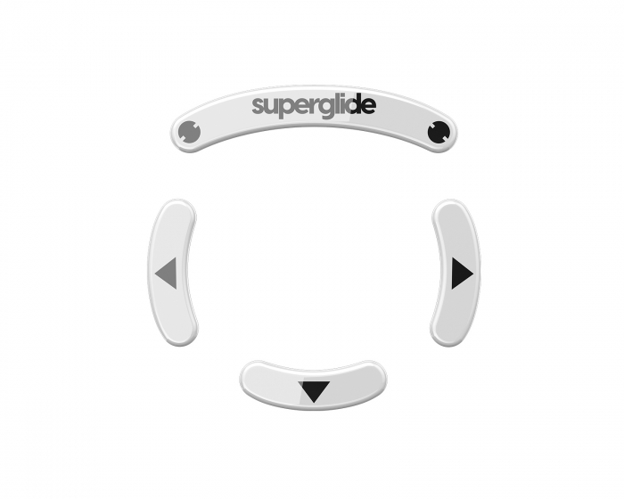 Superglide Glass Skates für Logitech G Pro Wireless - Weiß