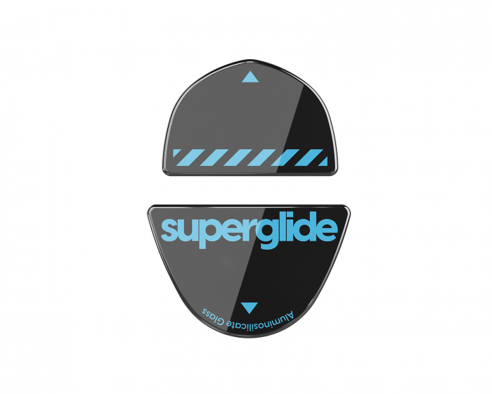 Superglide Glass Skates für Logitech G303 Shroud Edition - Schwarz