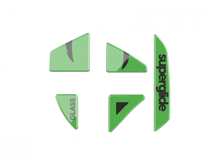 Superglide Glass Skates für Razer Basilisk Ultimate - Grün