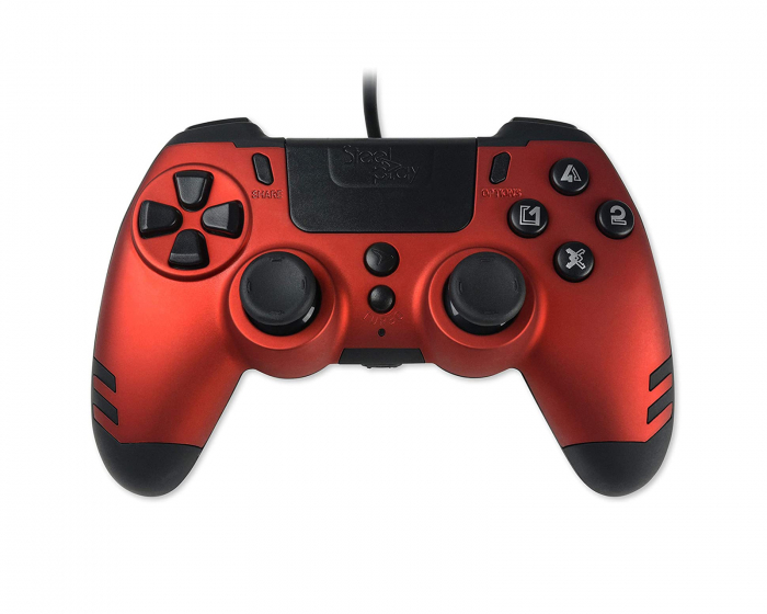 Steelplay MetalTech Wired Controller PS4/PC - Rot