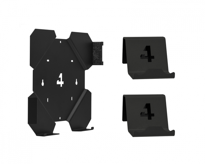4mount Wandhalterung Bundle für PS4 Slim - Schwarz