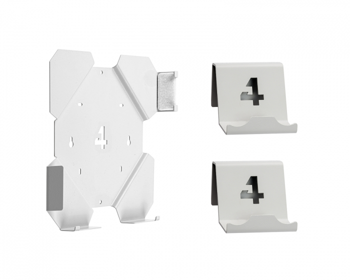 4mount Wandhalterung Bundle für PS4 Slim - Weiß