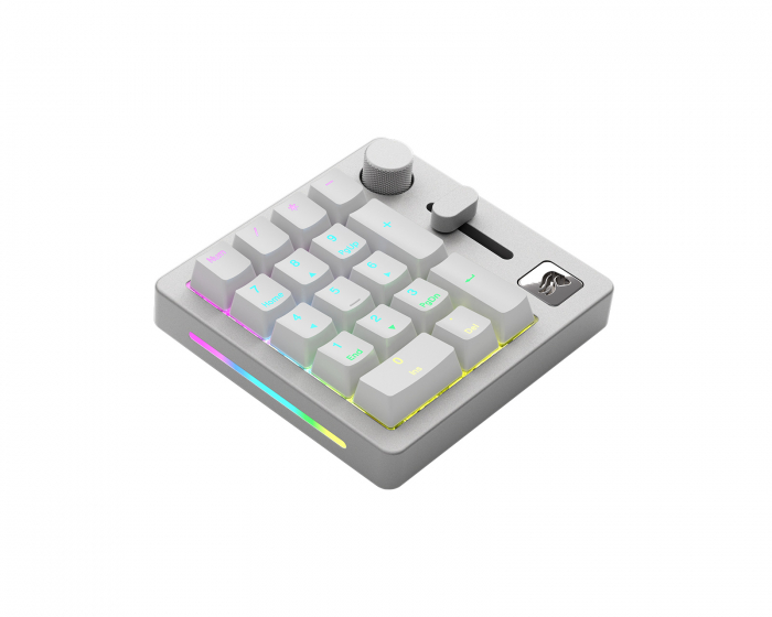 Glorious GMMK Numpad - Kabellose Ziffernblock Hotswap - White Ice