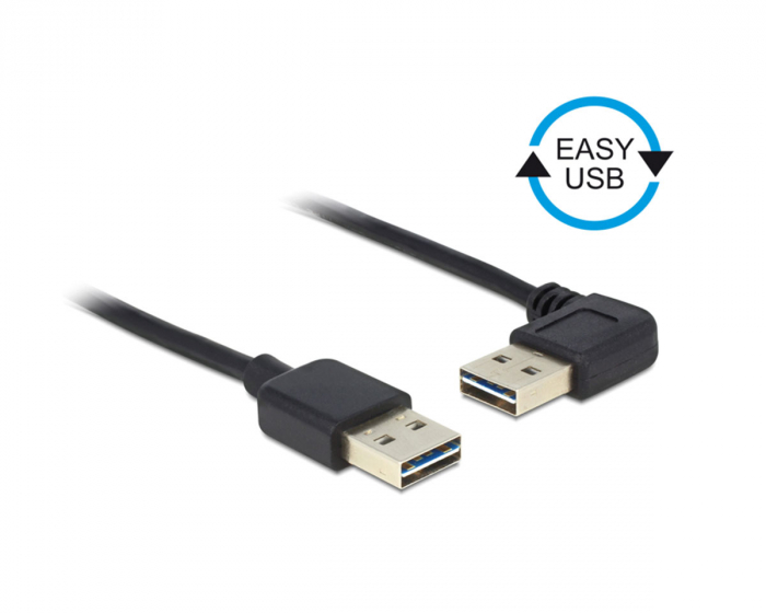 Delock Easy USB 2.0 - USB-A (Stecker) > USB-A (Stecker) USB-kabel - 1 Meter