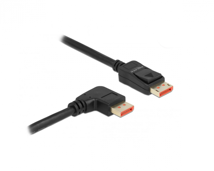 Delock DisplayPort Kabel 1.4 (4k/8k) - Rechts gewinkelt - Schwarz - 3m