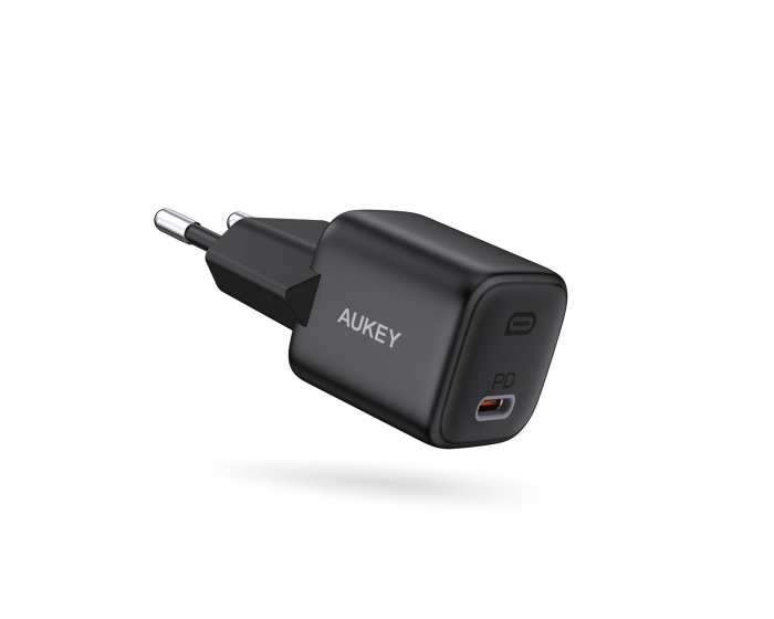 Aukey Wall Charger Omnia Mini, 20 W USB-C - Schwarz Ladegerät