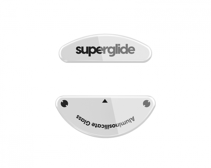 Superglide Glass Skates für SteelSeries Aerox 3/Aerox 5/Aerox 9 Wireless - Weiß