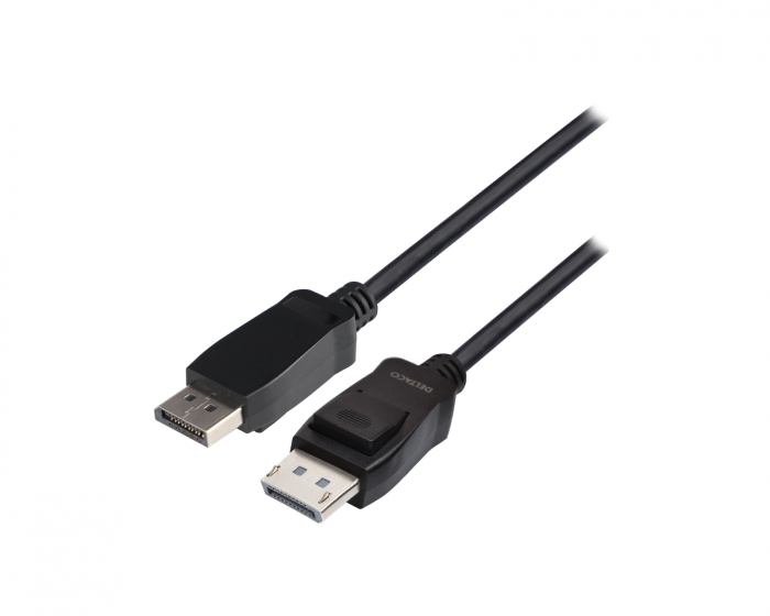 Deltaco LSZH DisplayPort Kabel 8K Schwarz (2 meter)