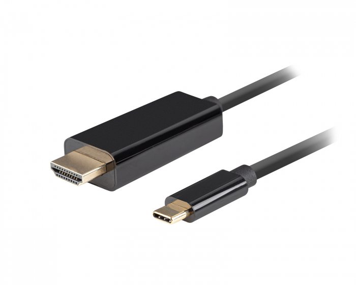 Lanberg USB-C auf HDMI Kabel 4k 60Hz Schwarz - 1m