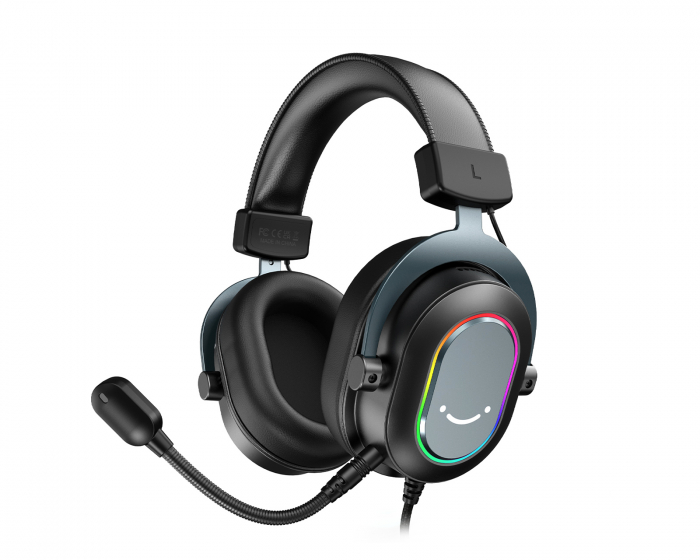 Fifine H6 USB 7.1 Gaming-Headset RGB - Schwarz