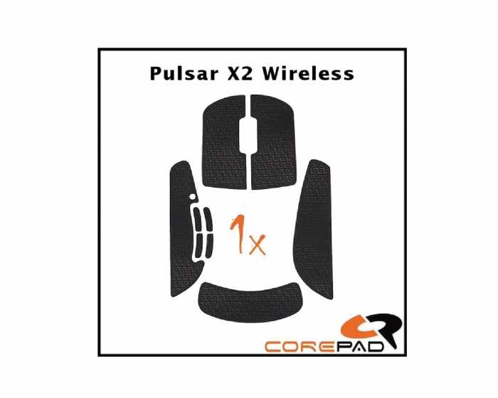 Corepad Soft Grips für Pulsar X2 / X2V2 Wireless - Schwarz