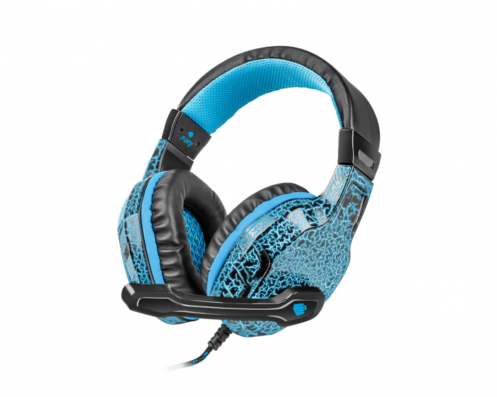 Fury Hellcat Stereo Gaming-Headset Blau-LED - Schwarz/Blau