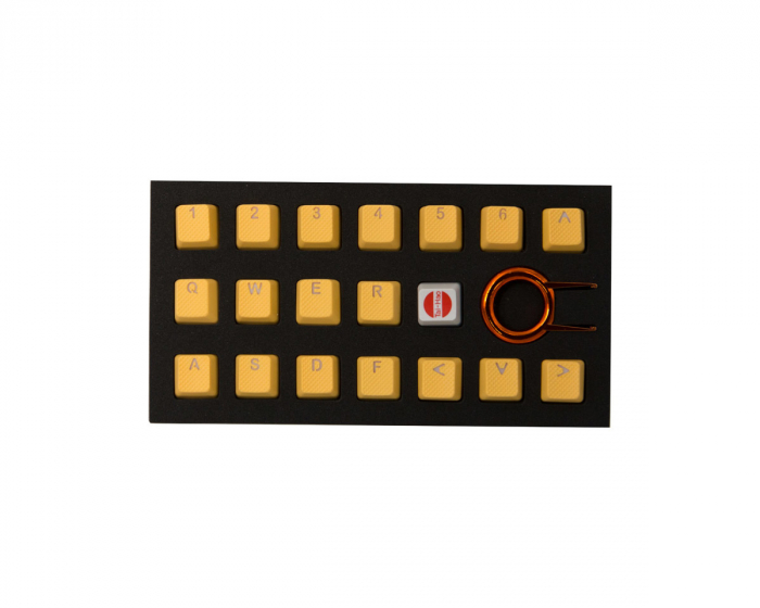 Tai-Hao 18-Key Rubber Double-shot Keycap-set - Orange